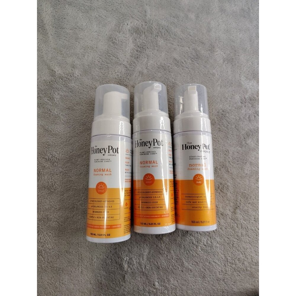 3PK The Honey Pot Company Normal Foaming Wash  5.51 FL OZ EACH SEALED NEW